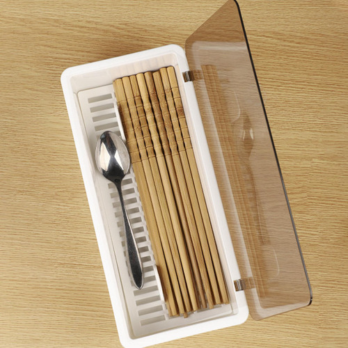 B Porta Utensilios Con Tapa Bandeja Organizadora Con