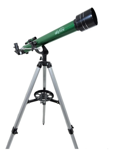 Telescópio Refrator Astronômico Skylife Gemini Azimutal Cor Verde-metálico