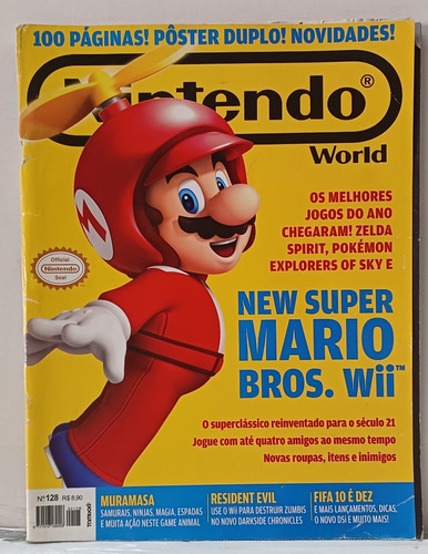 Revista Nintendo World Nº 128 - New Super Mario Bros. Wii