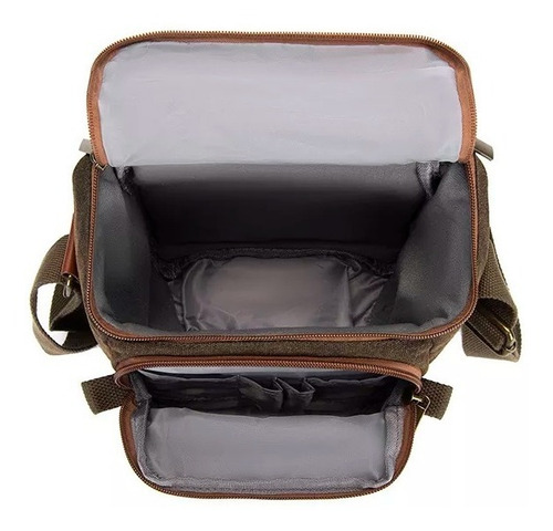 Imagen 2 de 9 de Bolso Caden N1 Para Cámara Fotográfica Cafe