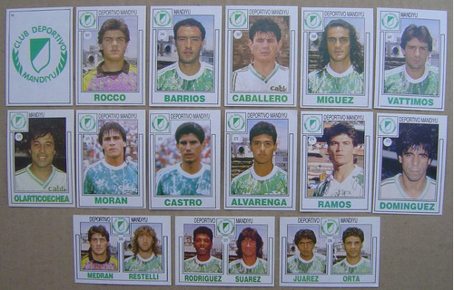 Deportivo Mandiyu Futbol 92 Set Figuritas Completo Impecable