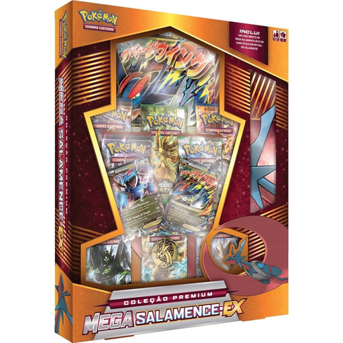 Pokémon Box Coleção Premium Mega Salamence Ex Lacrado Portug