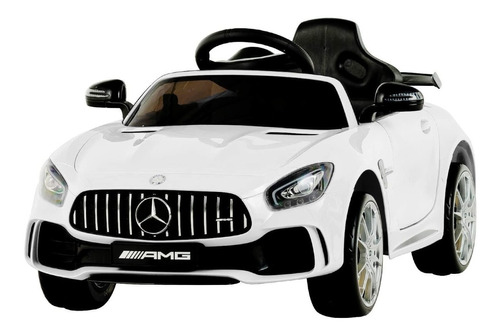 Carro Electrico Mercedes Benz Amg Gtr Blanco Control Parent