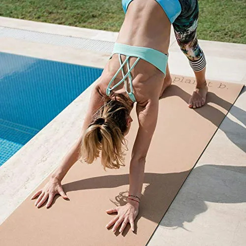 Vegano - Esterilla De Yoga De Corcho Premium - Fondo De Cauc