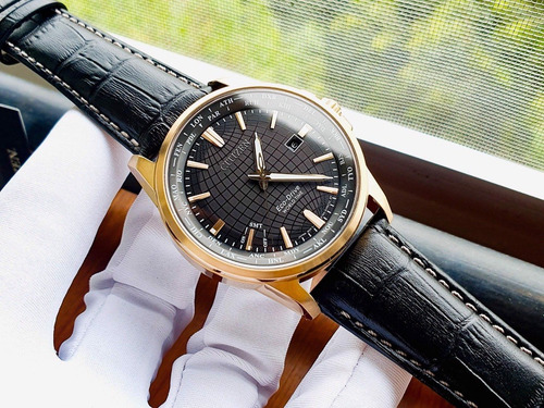 Imagen 5 de 7 de Citizen World Time Black Dial Gold Tone Bx1003-08e Dcmstore