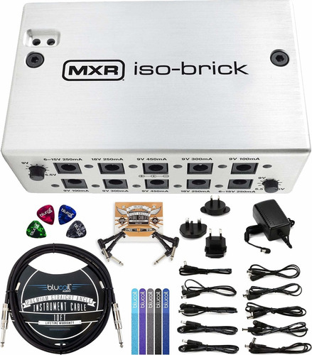 Mxr M238 Iso-brick Guitar Pedal Power Supply With 9v 18v 6v-