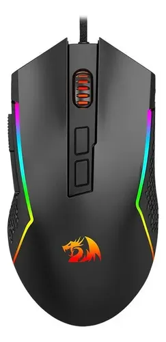 Mouse Gamer Redragon Trident Lite RGB 8000 DPI 7 Botões M613 Preto