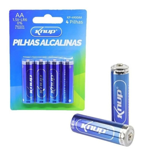 Pilha Alcalina Aa 4 Unid. 1.5v Longa Duração - Kp-4900aa