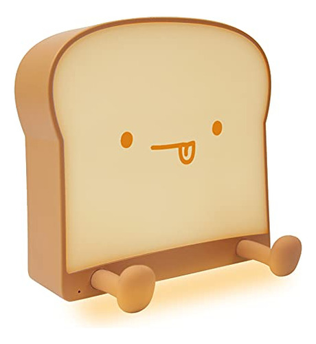 Toast Kids Night Light, Cute Bread Led Lámpara De Noche Para