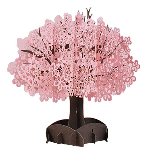 Cherry Blossom 3d Up Tarjetas Cut Hecho A Mano Tarjeta De