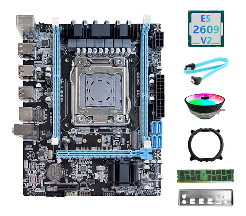 Placa Base X79 V389+cpu E5 2609 V2+ddr3 Recc 4 Gb De Ram+rgb