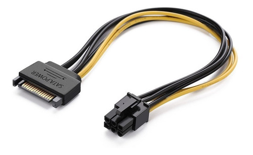Imagen 1 de 2 de Cable Adaptador Sata A Pci-e 6 Pin Mineria Premium Riser Hob