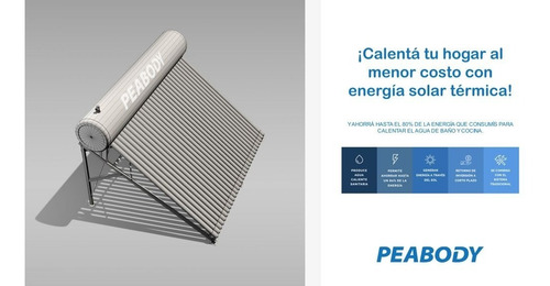 Imagen 5 de 10 de Termotanque Solar 200 Litros Peabody Garantia Oficial Anodo