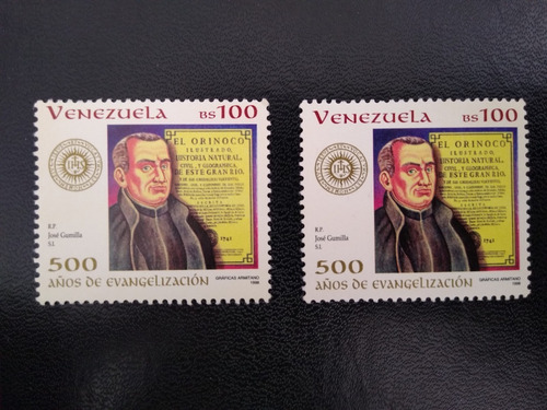 Imagen 1 de 3 de Estampillas De Venezuela 1998 500 Años De Evangelización