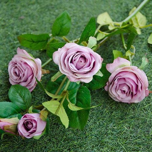Flores Artificiales Ramo De Rosas Arreglo Floral