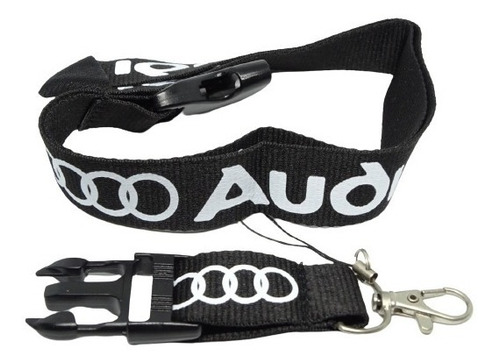 Cuerda Colgante Cuello Porta Llavero Para Carro Logo Audi A 