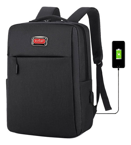 Mochila Expert Urbana Porta Notebook Con Puerto Usb - El Rey