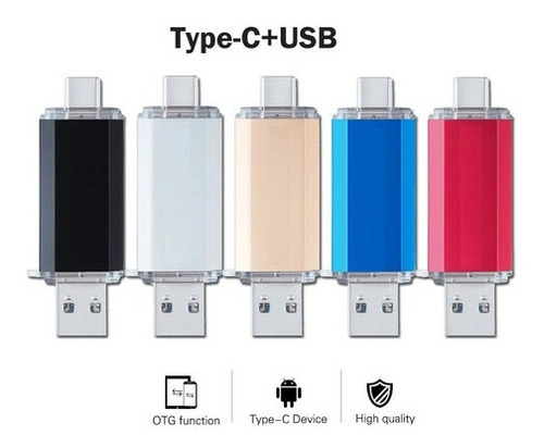 Memoria Usb Dual Otg 2 En 1 Tipo-c Y Usb 64gb