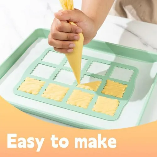 Molde Silicona Galletas 4 Pcs - Plantilla Chablon Biscuits