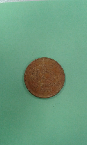 Moneda Argentina - 5 Pesos - 1976