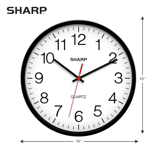 Reloj De Pared Silencioso Sin Tictac De Cuarzo De Calidad De