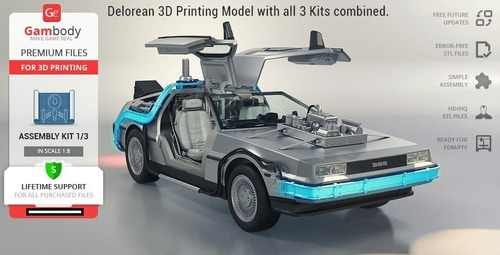 Archivo Stl Impresión 3d - Volver Al Futuro Delorean Kit 