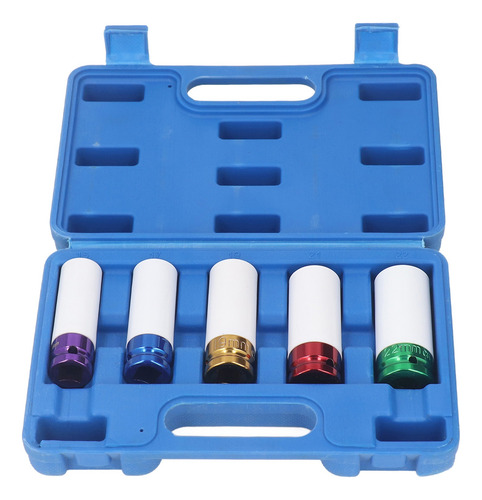 5 Piezas Dados De Impacto Estandar Juego De Dados De 1/2 Kit