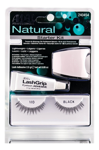 Kit De Inicio Ardell Natural Lashes 110 Black