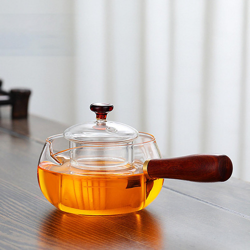 Tetera Giratoria De Vidrio Para Tetera Con Infusor, Tetera