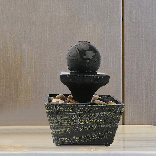 Mz Mesa Feng Shui Meditación Cascada Fuente De Luz Led Para