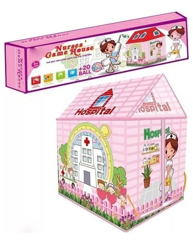 Carpa Nurses Game House Para Niña Rosa