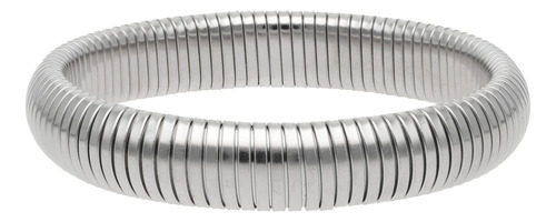 Brazalete Plateado Elástico Diseño Contemporáneo Y Versátil Moderno Y Casual Accesorio Para Dama Tendencia Moda