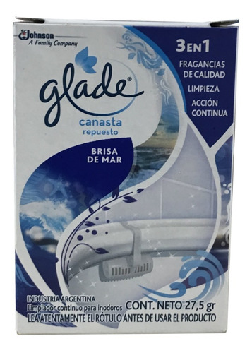 Glade Canasta Solida Repuesto Fragancias 27,5 Gr X 3 Un