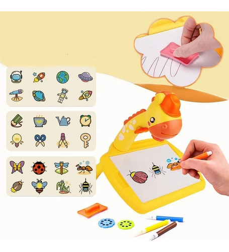 Jirafa Proyector De Dibujo Mesa De Arte Para Niños Set Largo