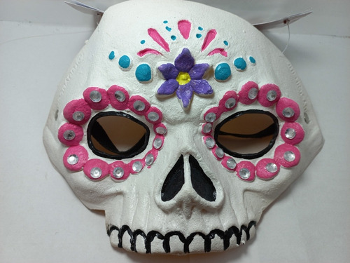 Antifaz Mascara Latex Calavera Halloween Día De Muertos 