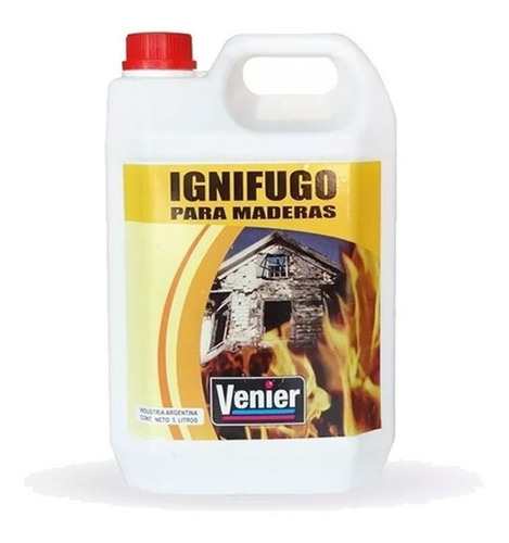 Ignifugo Antifuego Para Maderas Venier 5lts 