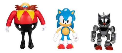 Sonic The Hedgehog Multipack X 3 Figuras 10 Cm Jakks Replay