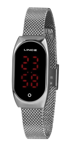 Relogio Feminino Lince Prateado Led Touch Original + Nf