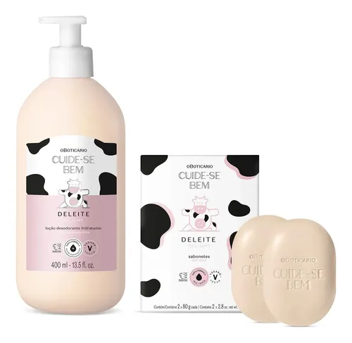Combo Cuide-se Bem Deleite - Loção Corporal 400ml + Sabonetes