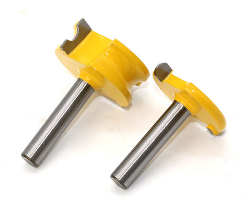 Fresadora A Arco Tipo T Router Bit 2 Pcs Com Haste De 1/2 Po