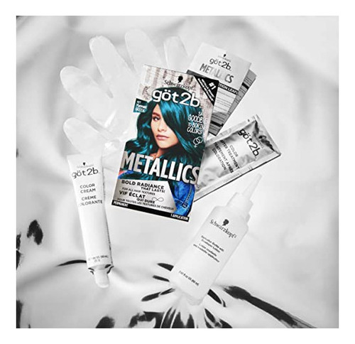 Got2b Metallics Color De Cabello Permanente, M77 Verde Siren