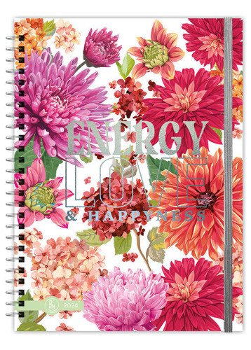 Agenda Energy Love 2024 15x21 Espiralada 2d X Pagina - Ry