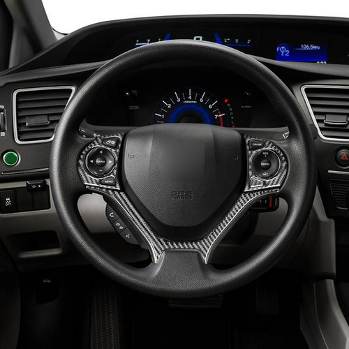 / Fibra De Carbono Para O Civic 9th 2012-2015: Volante De