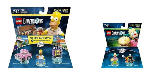 Lego Dimensions Los Simpsons Y Krusty ( 2 X 1 )
