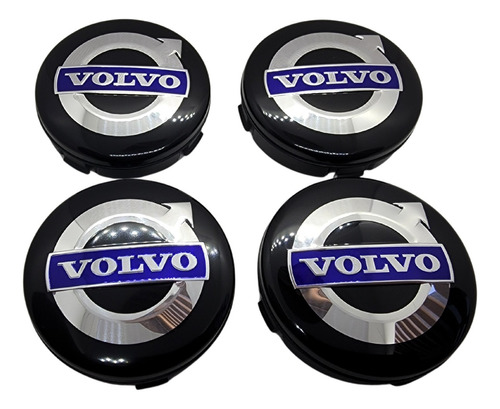 4 Tapas Centro Rin Para Volvo C30 70 S40-80 V50 A 70 64mm  