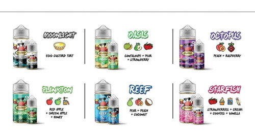 Imagen 3 de 5 de Esencias Mr Crab Eliquid Vape 100ml
