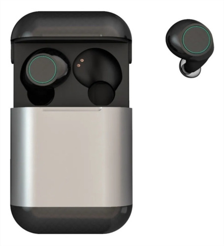 Imagen 3 de 5 de Auriculares In Ear Bluetooth Tws Iqual S7 Rock Aluminio New