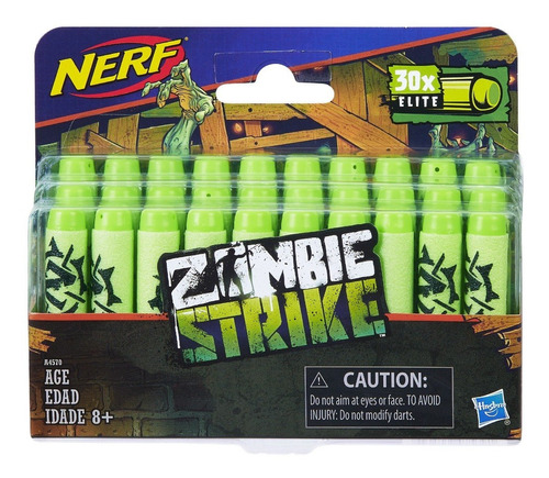 Acessório Novo Refil  Nerf Zombie Dardos Zombie C/30 A4570