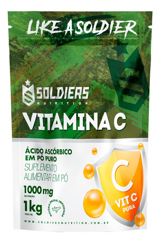 Vitamina C Pó (ácido Ascórbico) - 1kg (100% Pura) C/ Laudo