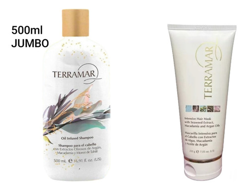 Shampoo Jumbo Terramar Y Mascarilla Intensiva De Cabello